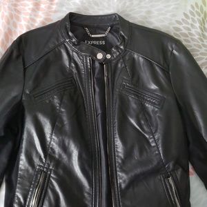Express Faux Leather Moto Jacket
